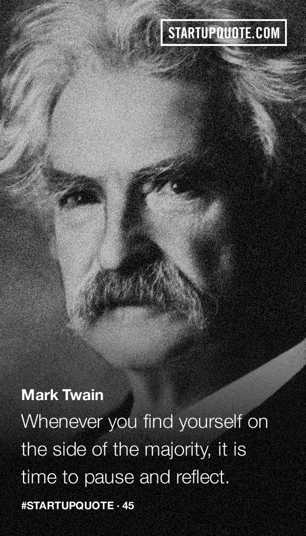 startupquote's tweet photo. Whenever you find yourself on the side of the majority… #startupquote http://t.co/AZLEFIsSJL http://t.co/fjYdJNGzU6