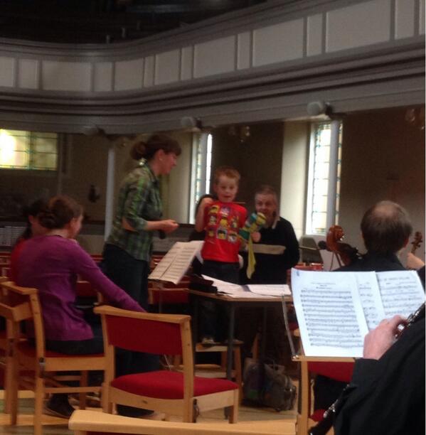 Assistant conductor Bryn takes to the podium.