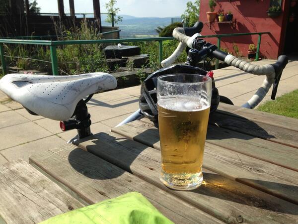 Chain snapped on bike ride - fortunately 100 yds from pub