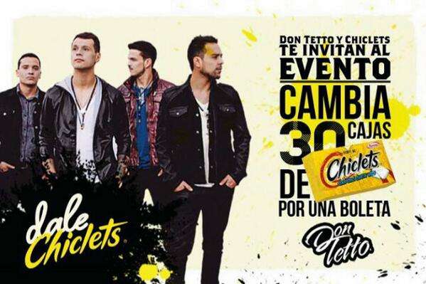 Evento40Colom's tweet photo. DON TETTO Y CHICLETS Te Invitan Al #Evento40 Te Esperamos Este Viernes 23 De Mayo En Titan Plaza Firma De Autógrafos http://t.co/lHFCa9PtNk