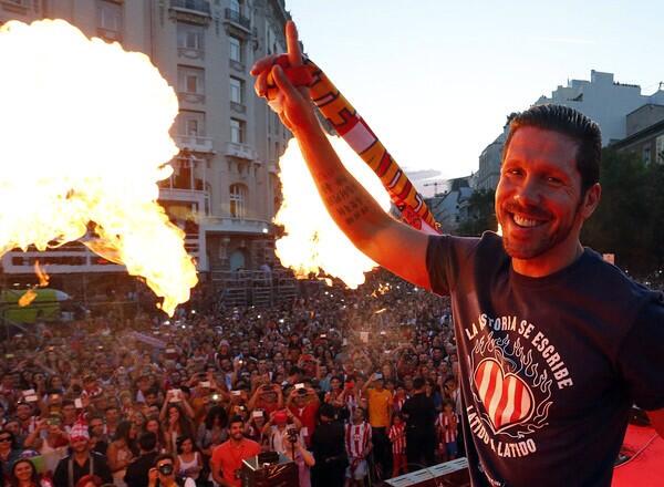 Simeone's tweet photo. This league is for all of you! Thank you for fighting for us and  keep believing every day. http://t.co/93TbGAeScA