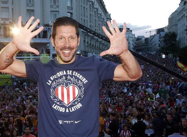 Simeone's tweet photo. This league is for all of you! Thank you for fighting for us and  keep believing every day. http://t.co/93TbGAeScA