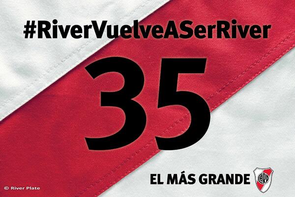 RiverPlate's tweet photo. ¡RIVER, CAMPEÓN! http://t.co/tXPJ8TNDfx