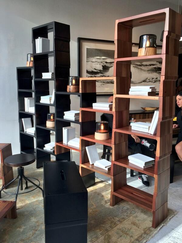 EnvironmentNY's tweet image. #ItamarBurstein Unit stacking bookshelves display in the #NewYork showroom. Come take a gander. FABULOUS #furniture