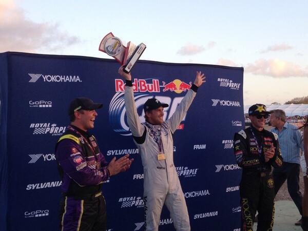 Way to go <a href="/scottspeed/">Scott Speed</a>! Victory at <a href="/TGFBarbados/">Top Gear Festival</a> @RedBullGRC season opener in the <a href="/VW/">Volkswagen</a> <a href="/7UP/">7UP</a> machine! #VARX