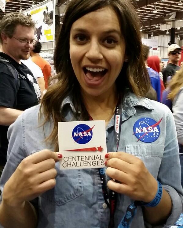 SpacePRIDE's tweet image. EVERYBODY LOVES #NASASWAG!! #MakerFaire @NASAPrize