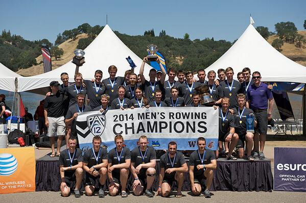 Pac12Network's tweet photo. Woof! @UWHuskyCrew is the king of the Pac-12 for the 5th (5th!) straight year. http://t.co/a7FUJura35 http://t.co/vTDzcv056D