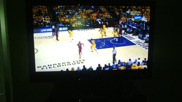 dylanighton's tweet photo. #heatvspacerseastfinals Stevenson is faceing well wade http://t.co/rqSswDUCr8