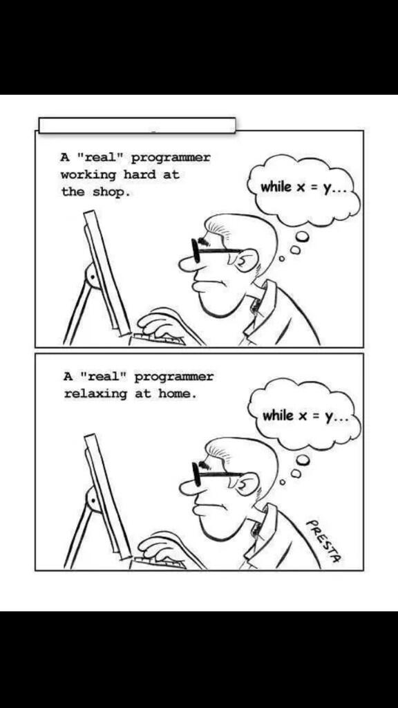 hungrygamedev's tweet image. #true #programming #programmer double life