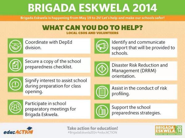 Today Is The Start Of Brigada Eskwela Lets All Help Out And Make Our
