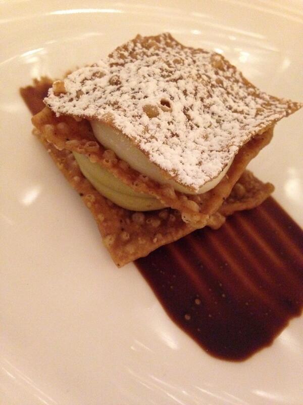 #Cannolo aperto by @mauriziosantin at <a href="/FSMilan/">Four Seasons Hotel Milan</a> #wps14 <a href="/IcardiCarla/">Carla Icardi</a> <a href="/anto_provetti/">antonella provetti</a> <a href="/AltissimoCeto/">Viaggiatore Gourmet</a> <a href="/CristinaVigge/">Cristina Viggè</a>