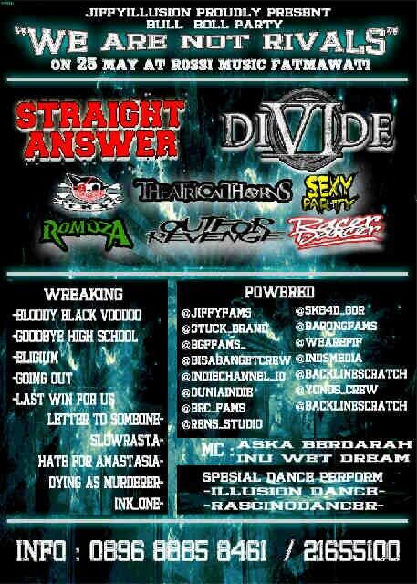 <a href="/DIVIDENTICSjkt/">DIVIDENTICS_ID</a> H-7 prepare for celebrate gigs bullboll party "we are no rivals "on may 25th at rosi fatmawati #enjoy