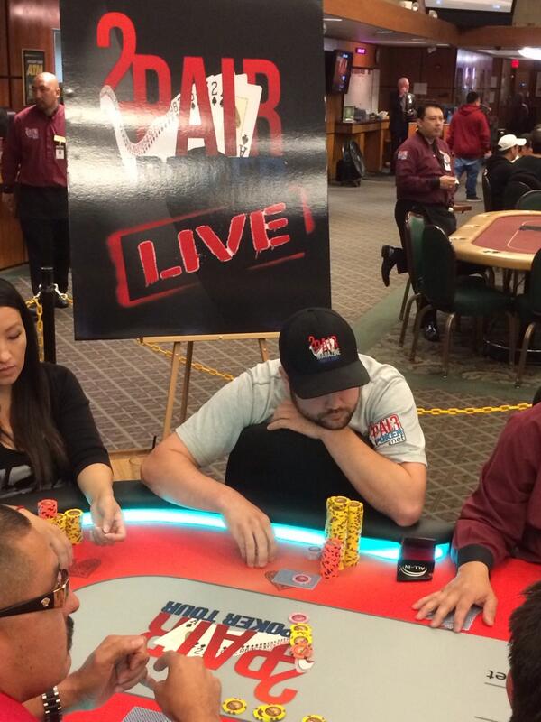 2PairLIVE's tweet photo. Team Pro Drew Caseri on the featured table @ClubOneCasino Main Event. @Dangerzzone1 watch at 
http://t.co/TkELtErZV6 http://t.co/xc01QMz43f