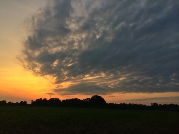 N1bama's tweet image. Sunset from Sulligent, Alabama tonight! @WCBIWEATHER @heathersophiawx @WTVAmatt @AriWeather @spann