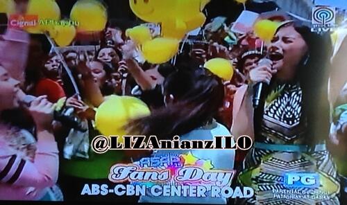 LIZAnianzILO's tweet photo. Liza Soberano, Ella Cruz and Julia Barretto on #ASAPHappy yesterday! :) 4 http://t.co/UaVv4FkYqg