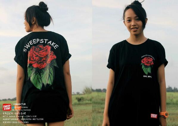 TS-BLOODY ROSE | IDR : 90k | SIZE : M. L. XL | AVAILABLE AT SHOPHOUSE/ONLINE 0896-0261-3043 #TURNONYOURSTYLE