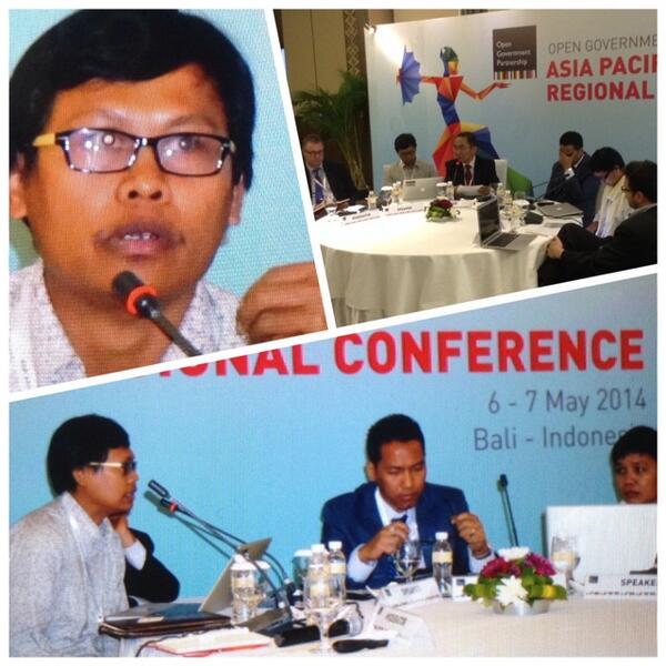 donnybu's tweet image. penampilan mas @umaridriss dari @AJI_JAKARTA sedang sharing di acara #OGPBali cerita ttg aplikasi @matamassa