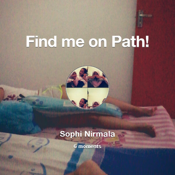 LanirmalaS's tweet photo. Find me on #Path now! Go to: http://t.co/LWs2t4UxZj! #thepersonalnetwork http://t.co/9KZ6dAs7Nb