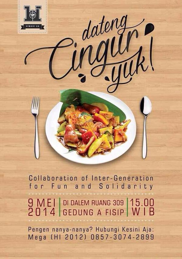 “CINGUR” alias “Collaboration of Inter-Generation for Fun and Solidarity” hadir lagi nih!