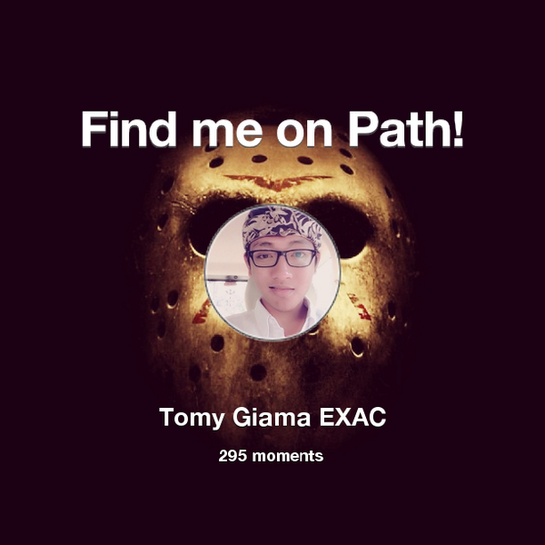 TomyAgusGiama's tweet photo. I've shared 295 memories with my friends on #Path - see them now at http://t.co/guHWpnahkI! #thepersonalnetwork http://t.co/6aaal7y6v0