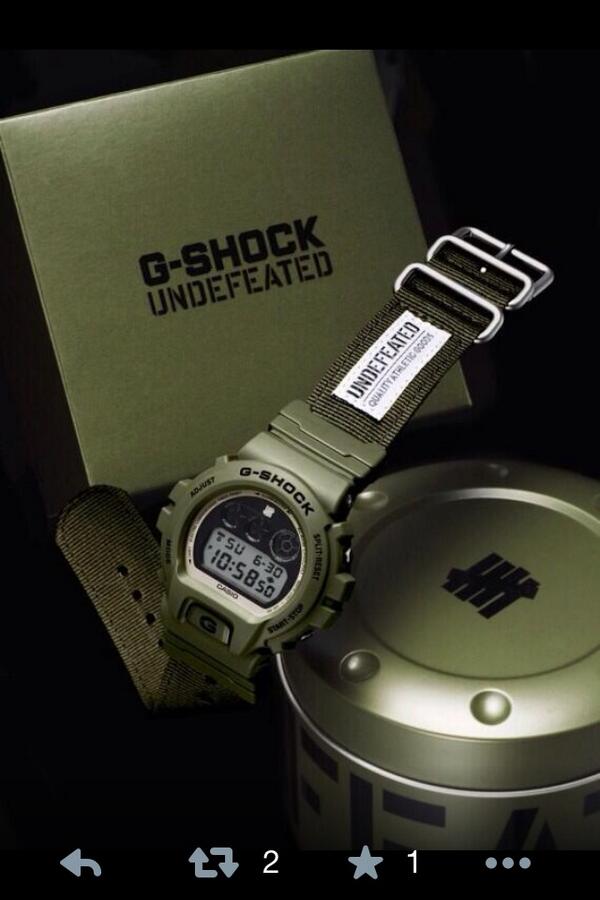 Limited Edition : G-Shock X UNDEFEATED 6900