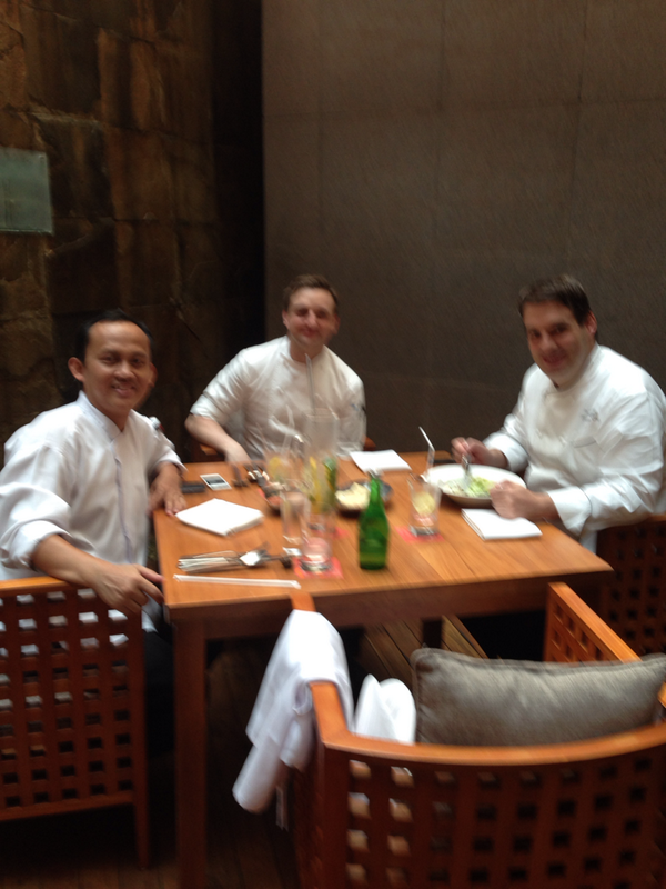 Your chefs hard at work tasting their food @CsJakarta