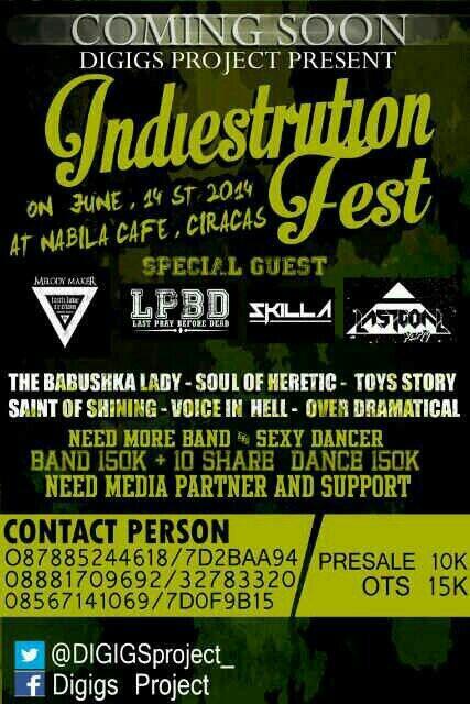 Ntar malem kita bakal manggung bareng @LGP_ID <a href="/FEELSofficial/">Aestheticfeels Official</a> <a href="/MelodyMakerband/">MELODY ▼ MAKER</a> and more!! Yuk merapat --> ””””"