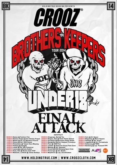 alkasyaharby's tweet image. Brothers Kepper Tour 2014 #UNDER18 #FINALATTACK Sumatra, Bali, Jawa