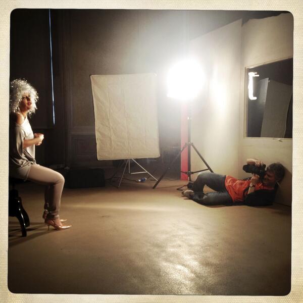 Dal backstage del progetto "Uno scatto in allegria" presto in mostra al Castello di Rivoli (TO).