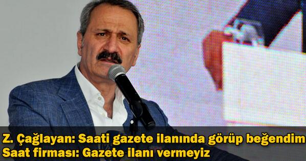 ayagakalktaksim's tweet photo. Zafer Çağlayan: Saati, gazete ilanında görüp beğendim
Saat firması: Gazete ilanı vermeyiz http://t.co/TwedqL6xpU http://t.co/a0USsZApNX