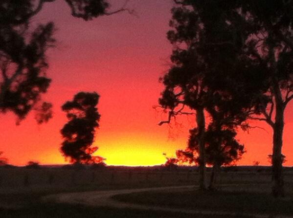 Amazing sunset &amp; frosty night ahead!