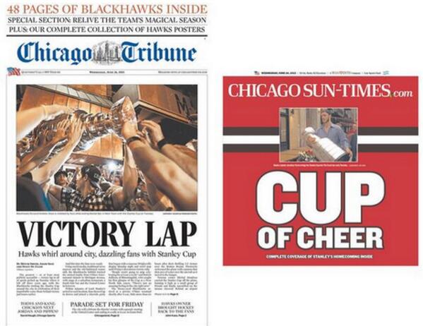 A fun game for #Fairfax execs: two front pages below - guess which newspaper had recently fired all its snappers?