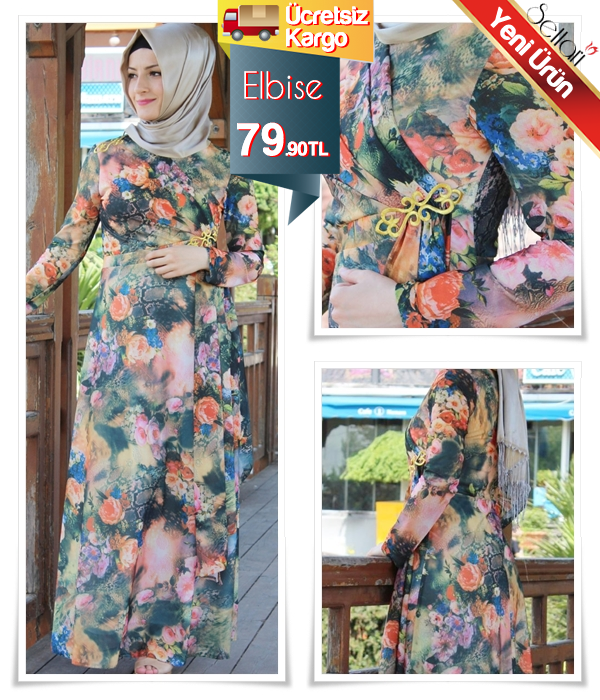 Neşe Kemer ve Omuz İşlemeli Elbise 04-2229 Ürün Fiyatı : 79.90 TL  Satın almak için tıklayınız:bit.ly/1lUAfwn