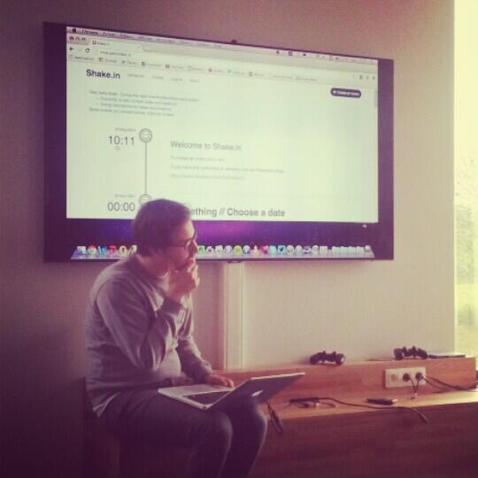 chadeprez's tweet photo. #MVP demo morning! Starting with @getshakein, a #doodle that actually works... ;) #nestup http://t.co/U0Z2k8XR6K