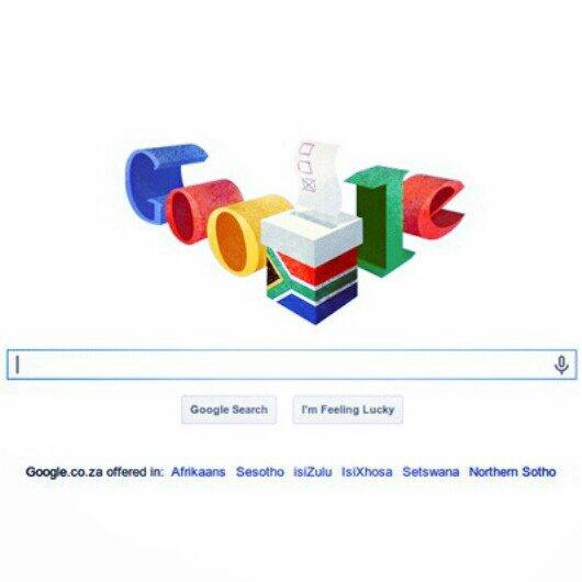 KhutsoTheledi's tweet photo. #GoogleDoodle #SouthAfrica Exercising OUR important rights - voting for OUR government #VotingDay #MakeYourMarkToday http://t.co/53wzQj2Kzm