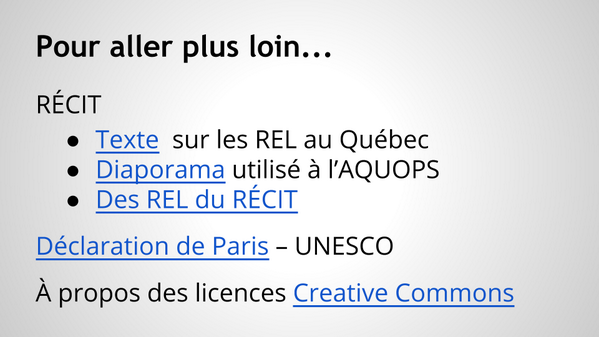 petitbenoit's tweet photo. Des #REL produites au @RECITqc: http://t.co/36ATCOciq0 En lien avec ma présentation au Sommet #iPad14 Ajout diapo 30 http://t.co/7zCIV6k0mM