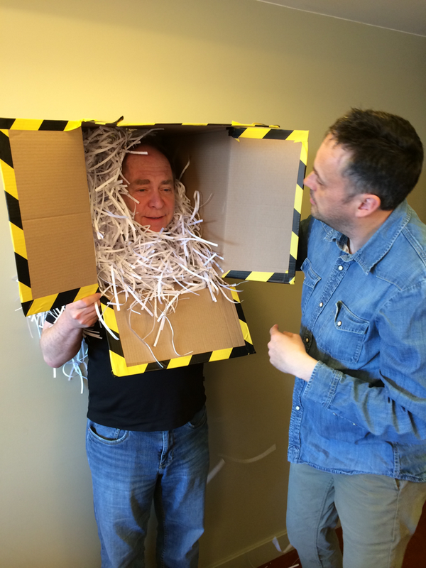 MrTeller's tweet image. Shooting a picture for "Time Out" mag in London.  Ah, the glamor of show business.