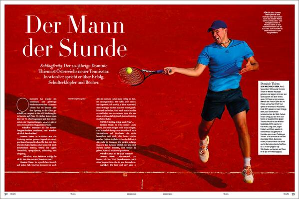 Gestern gewinnt Dominic Thiem gegen Wawrinka und heute ist er im wienlive. Uns gab er sein erstes Magazininterview!