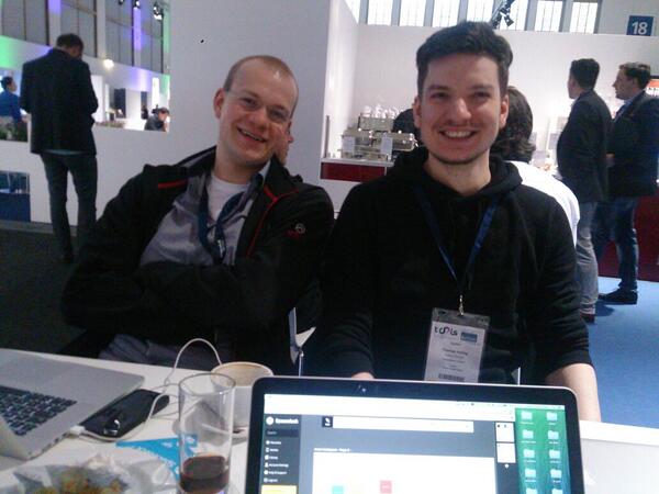 meet spacedeck's founder martin and designer tom at #tools2014 today