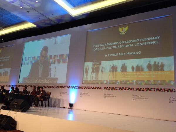 mariaressa's tweet image. Closing remarks from H.E. Prof Eko Prasojo #OGPBali