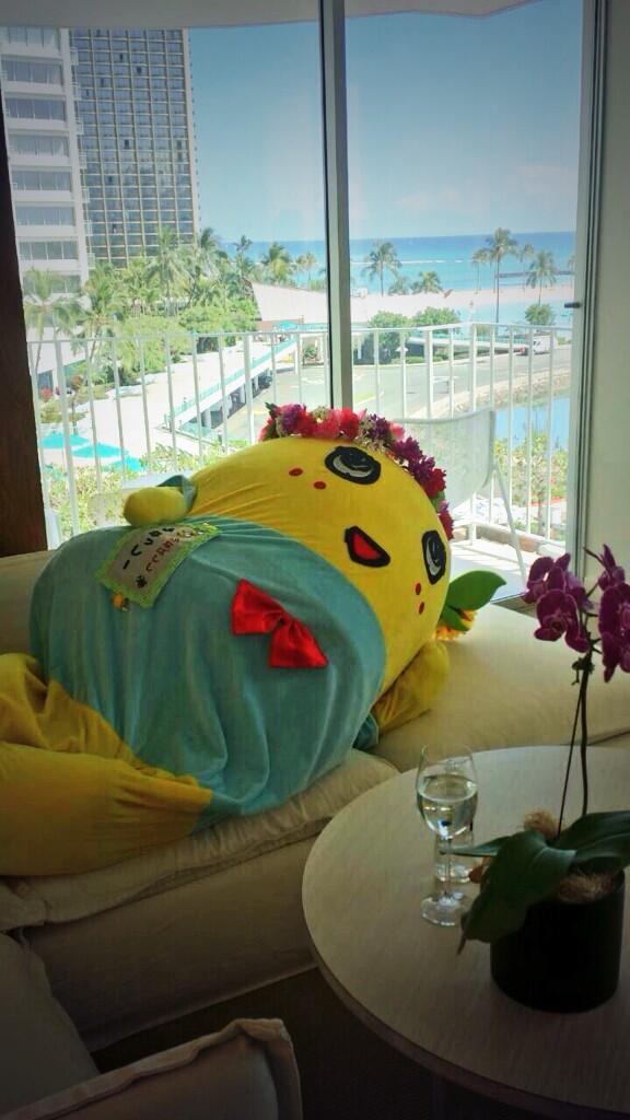 日本のゆるキャラ ふなっしーがまたハワイに出没しているみんなの反応 Togetter