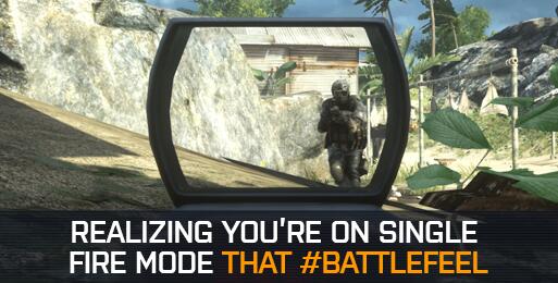 Battlefield's tweet photo. Always be prepared. #Battlefeel
| http://t.co/Q3tFEUyqam