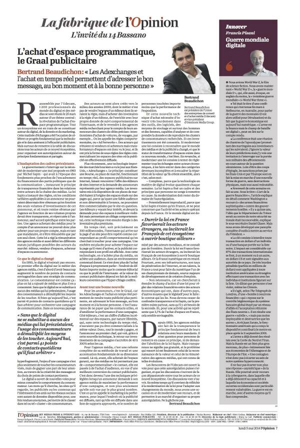 PHD_France's tweet photo. L’achat d’espace programmatique, le "Graal publicitaire" selon @bertrandbix via @Lopinion_fr http://t.co/TTrfEpAYYT http://t.co/wD7lbd8Rez