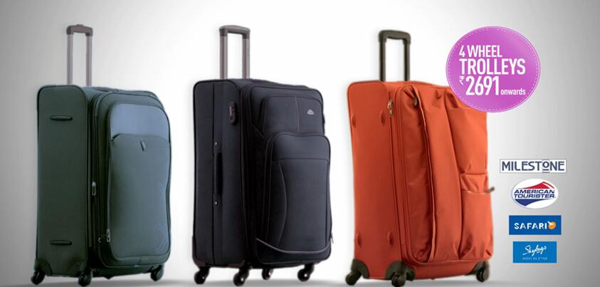 Milestone trolley bags sales big bazaar