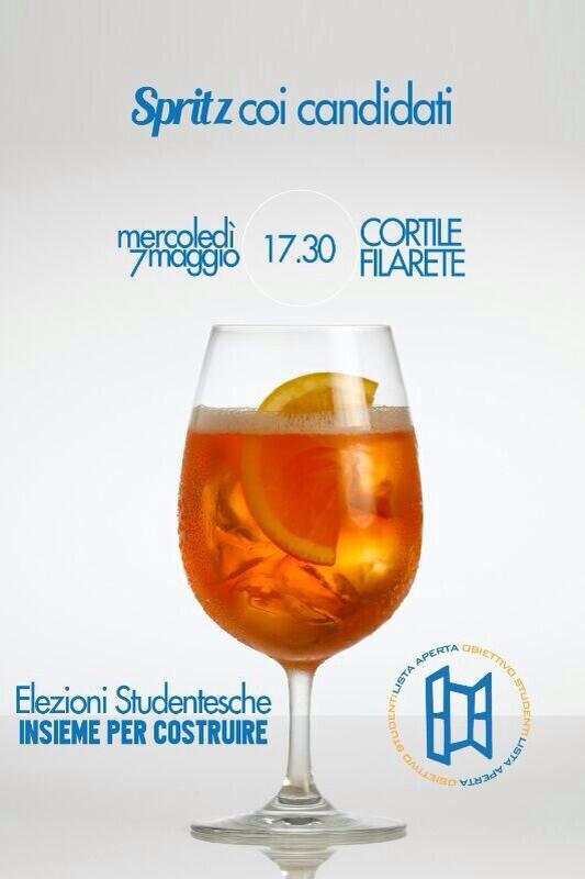 FGuarinelli's tweet photo. Oggi in Filarete alle 17.30 #aperitivo per conoscere i candidati #EleUnimi14 #insiemepercostruire @ObStudentiUnimi http://t.co/oJKOCElj43