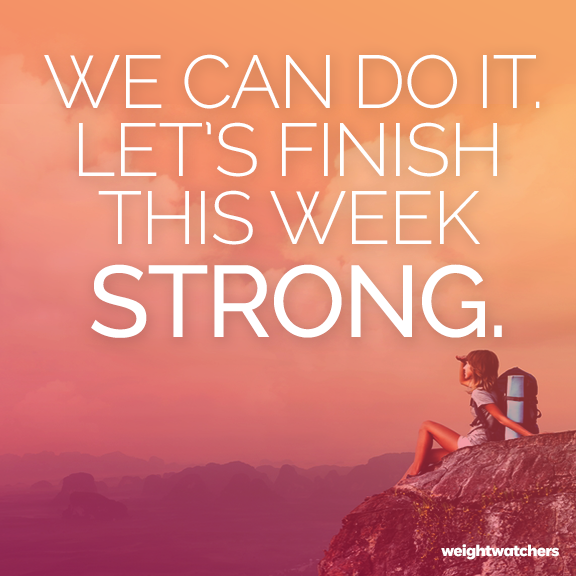 A little morning #motivation to help you power through hump day. Let's finish the week strong! #weightwatchers