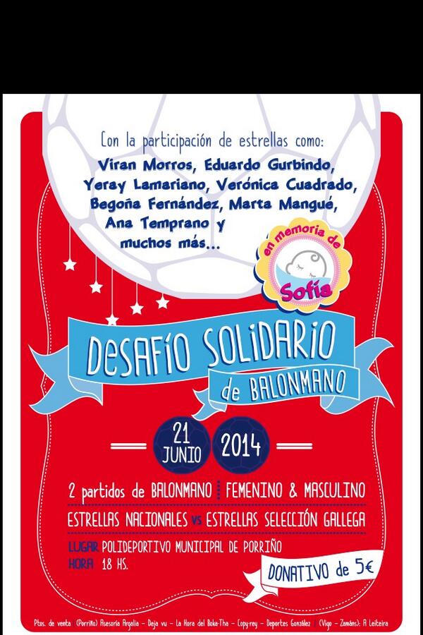 Operales23's tweet photo. Os esperamos a tod@s para disfrutar de un día de #balonmano con el mejor ambiente,ya falta menos! http://t.co/w5M779Kccr