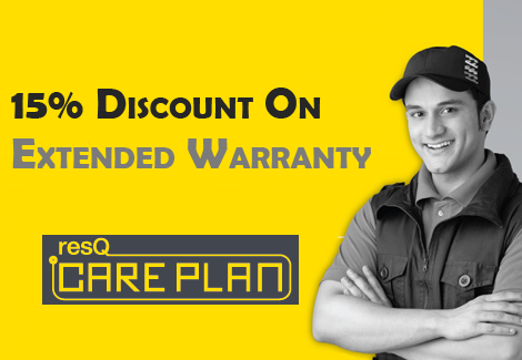 Reliance ResQ offers 15% discount on ResQ Care Plans for all your out-of-warranty products!