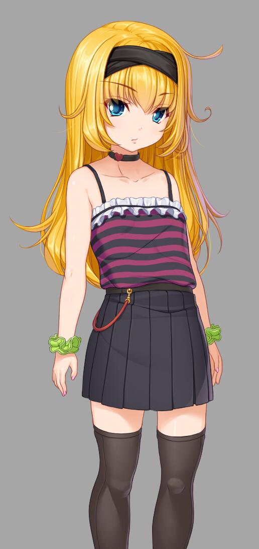 とりあえず金髪娘の立ち絵完成!表情差分も作ったしイメージは固まったかな。次はめがね娘に取り掛かります 