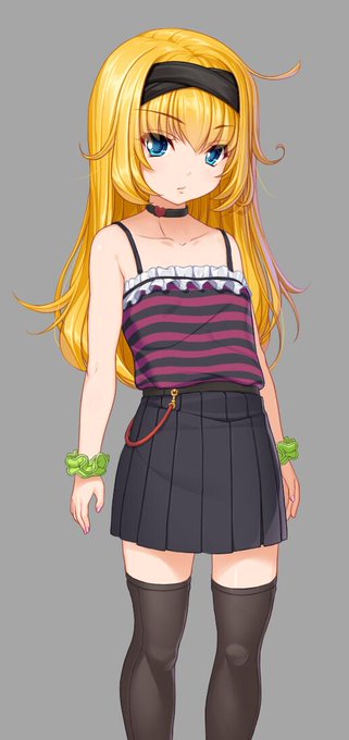 とりあえず金髪娘の立ち絵完成!表情差分も作ったしイメージは固まったかな。次はめがね娘に取り掛かります 